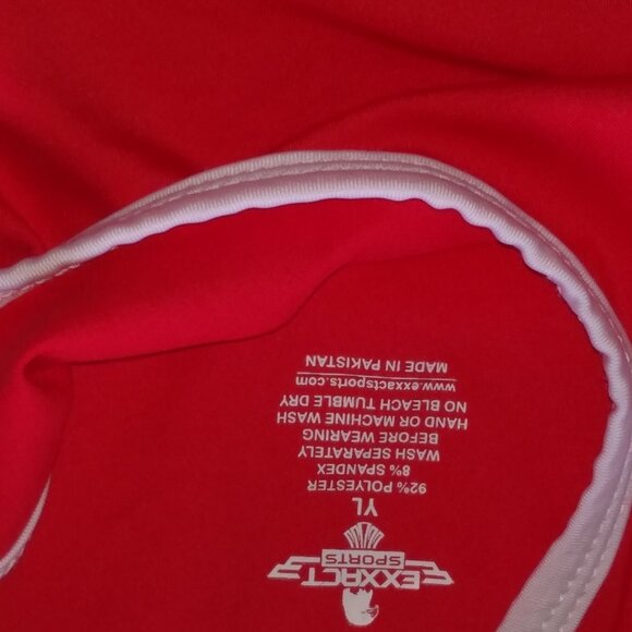 Exxact Sports Red Boys Wrestling Singlet youth size large - Picture 3 of 3